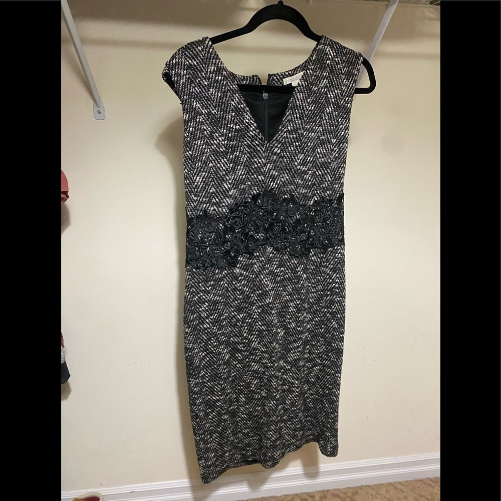 New York and Company Black and White Dress